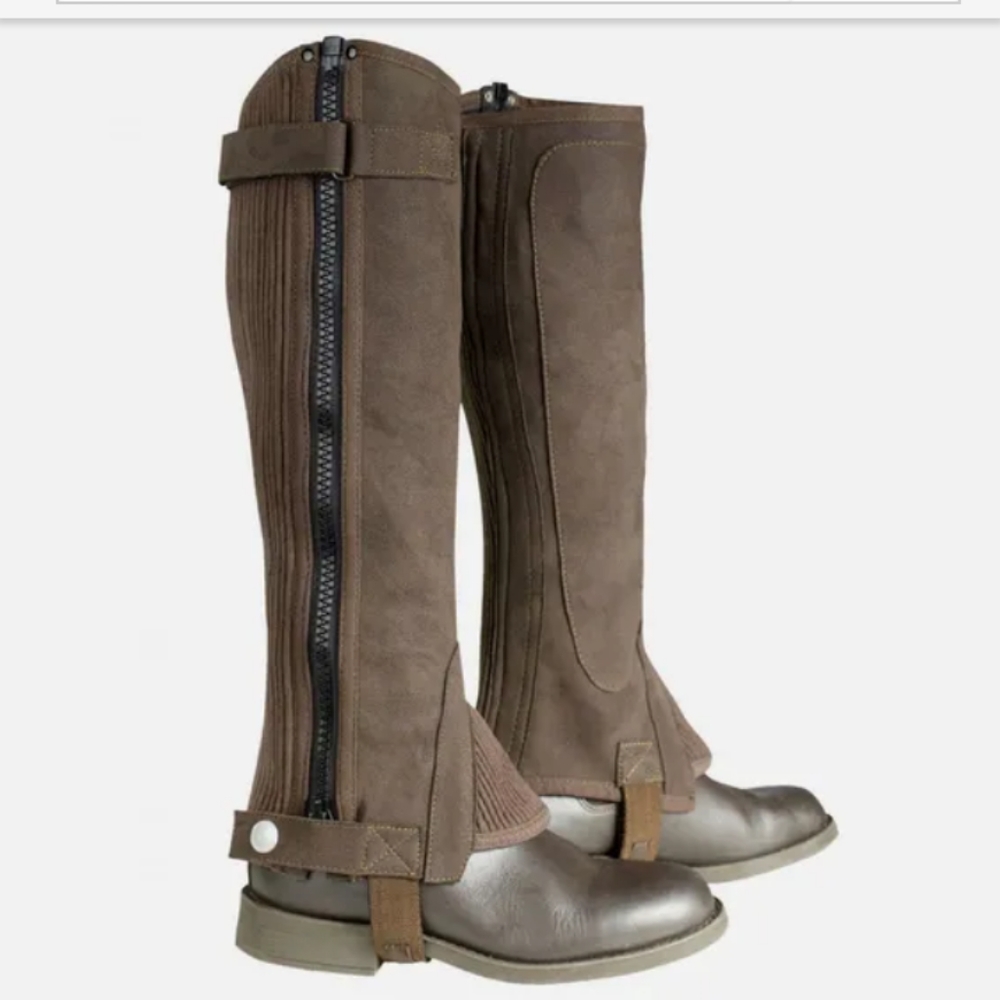 Brown Amara Junior Half chaps (*chaps only!*)
